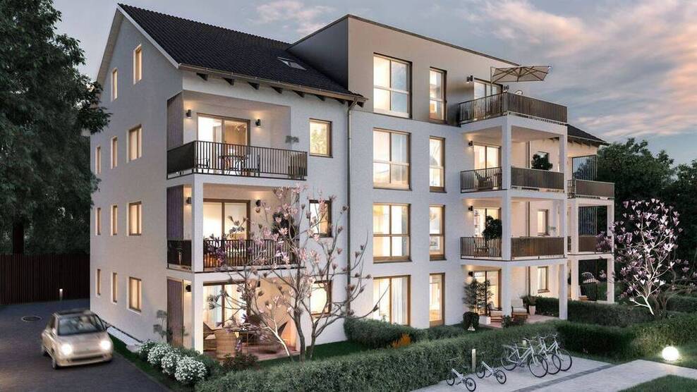 Stilvolle 2 - und 3 Zi-Wohnungen KfW 40 QNG Standard mit hohem Abschreibungspotential