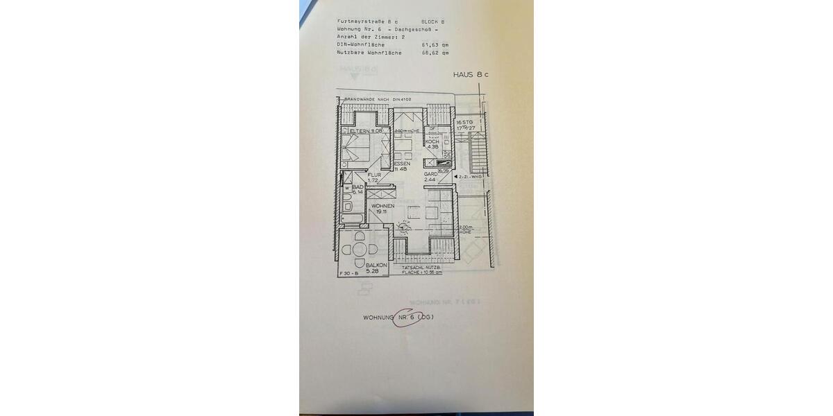 Etagenwohnung Regensburg Galgenberg - 2 Zimmer, 69 m&sup2;, 950&euro; | Angebot:25716683
