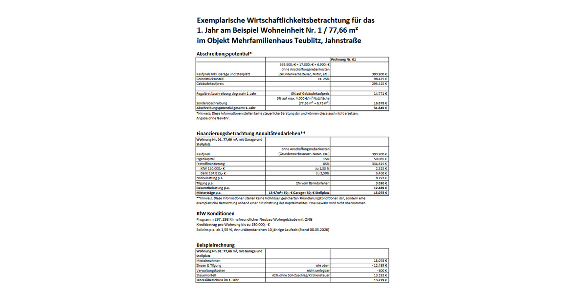 Etagenwohnung Teublitz - 3 Zimmer, 110 m&sup2;, 394.500&euro; | Angebot:26875178