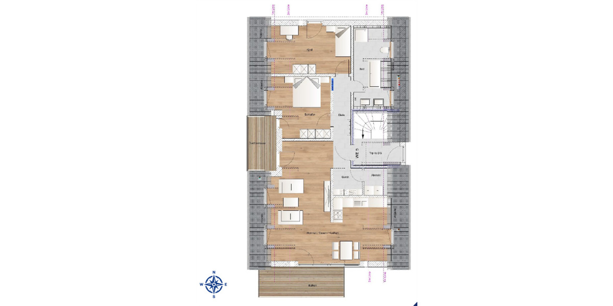 Etagenwohnung Regensburg Konradsiedlung-Wutzlhofen - 3 Zimmer, 98 m&sup2;, 645.200&euro; | Angebot:25732113