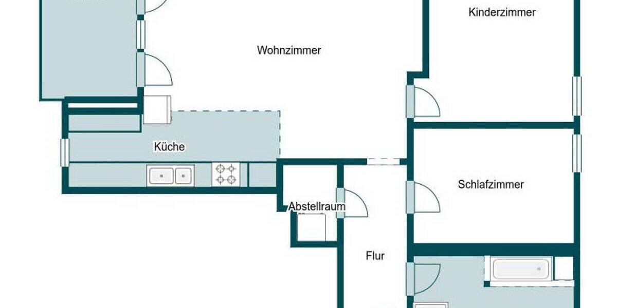 Etagenwohnung Teublitz Saltendorf - 3 Zimmer, 76 m&sup2;, 348.000&euro; | Angebot:25999068