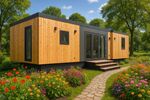 Sofort verfügbares Fertighaus Mobilheim Tinyhaus Tinyhouse mit PV-Vorrichtung I 50m² I 1 SchlafZimmer
