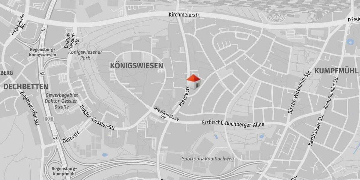Etagenwohnung Regensburg Kumpfmühl-Ziegetsdorf-Neuprüll - 2 Zimmer, 68 m&sup2;, 340.000&euro; | Angebot:25524573