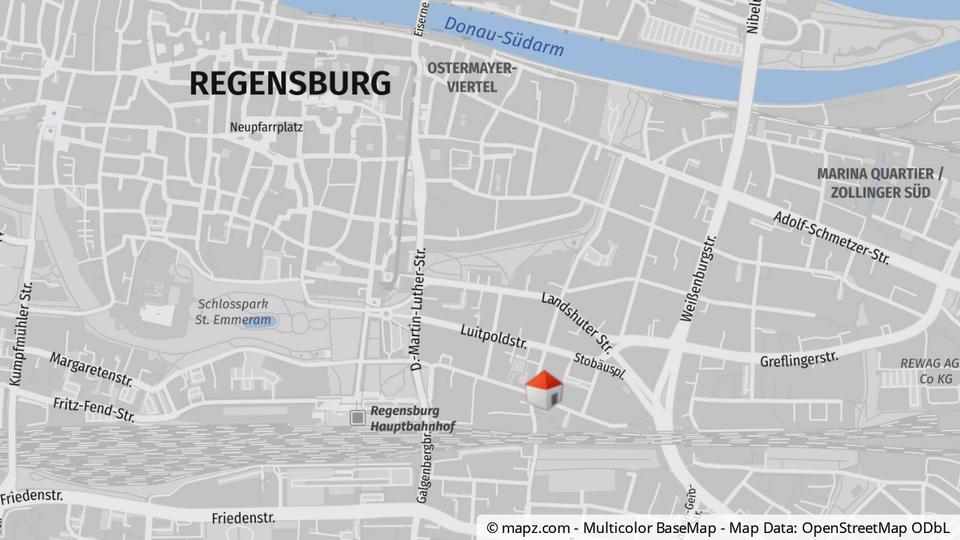 Etagenwohnung Regensburg Kumpfmühl - 2 Zimmer, 57 m&sup2;, 1.273&euro; | Angebot:26384433