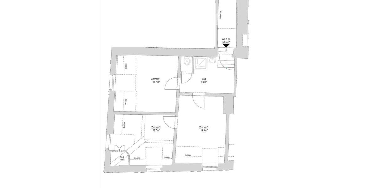 Zimmer Regensburg Innenstadt - 3 Zimmer, 50 m&sup2;, 750&euro; | Angebot:25726462