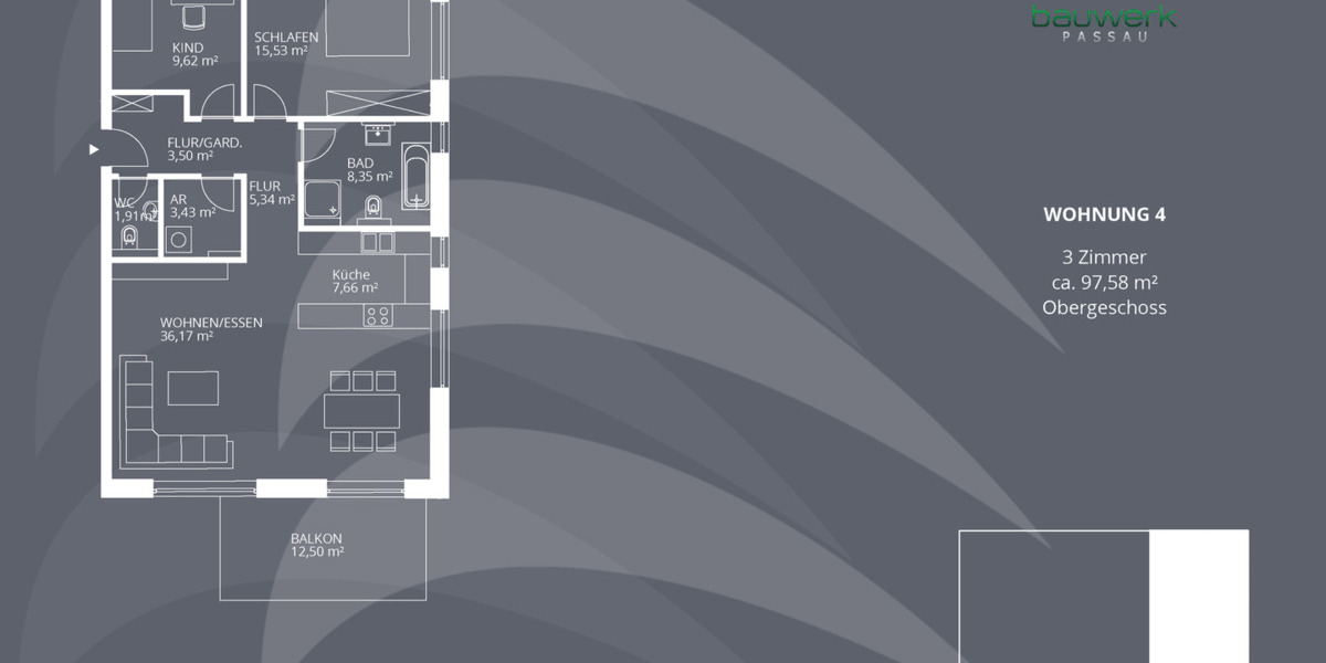 Etagenwohnung Altenthann Forstmühle - 3 Zimmer, 97 m&sup2;, 449.900&euro; | Angebot:26657081