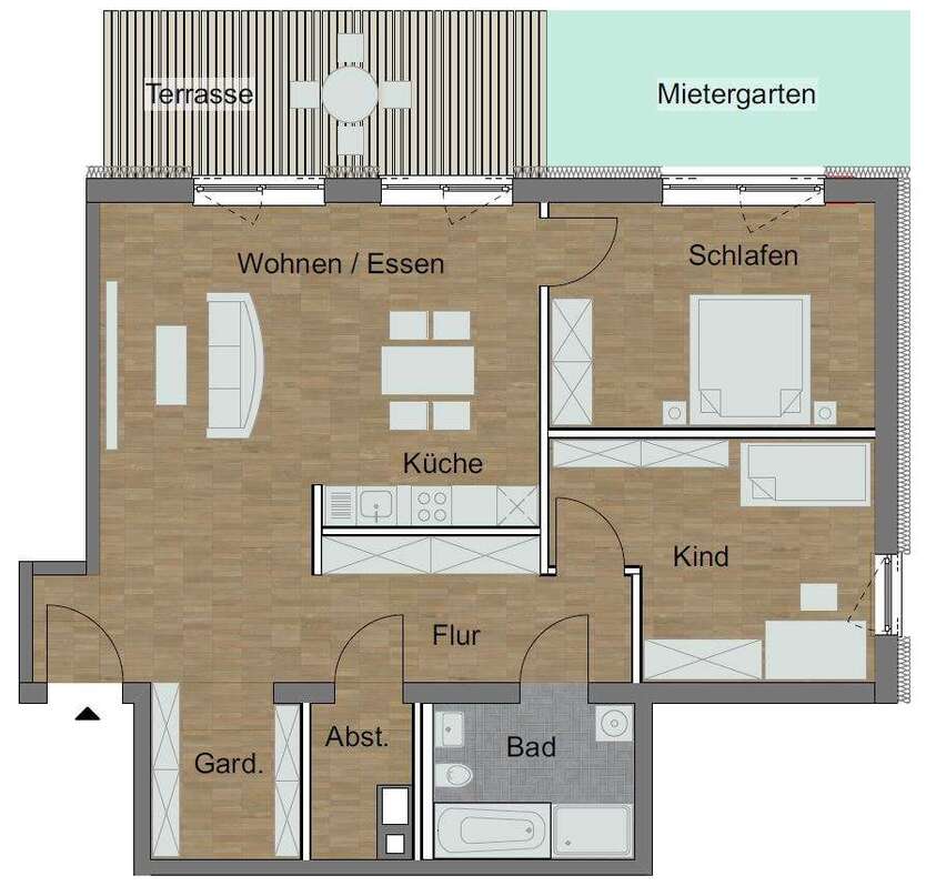 Wohnung zum Mieten in Regensburg 1.475 € 105.3 m²