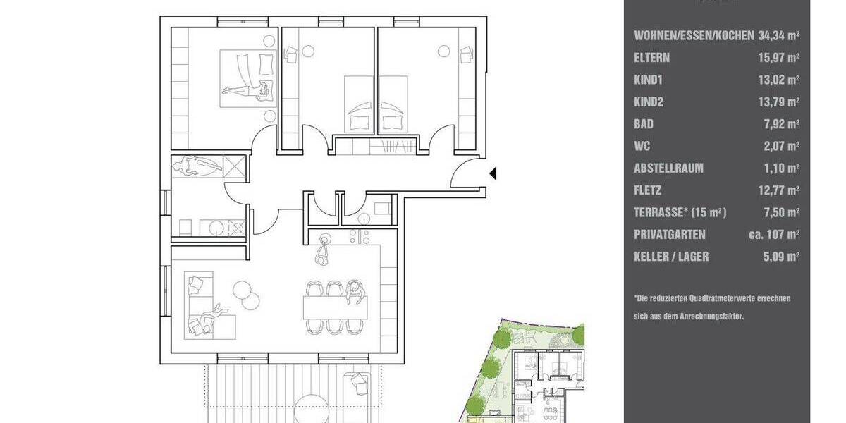 Etagenwohnung Tegernheim - 4 Zimmer, 108 m&sup2;, 679.000&euro; | Angebot:26015329
