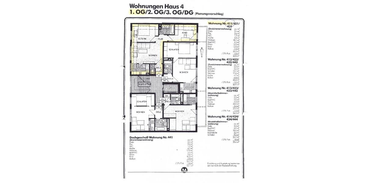 Etagenwohnung Regensburg Galgenberg - 3 Zimmer, 63 m&sup2;, 320.000&euro; | Angebot:26874984