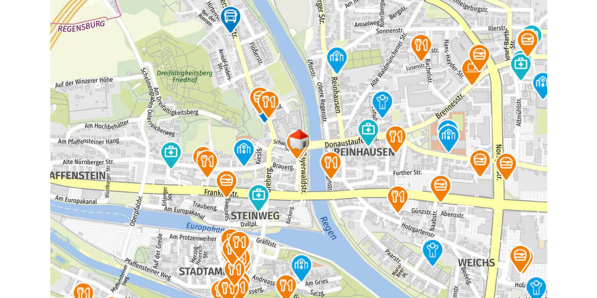 Etagenwohnung Regensburg Steinweg - 5 Zimmer, 107 m&sup2;, 495.000&euro; | Angebot:26695703