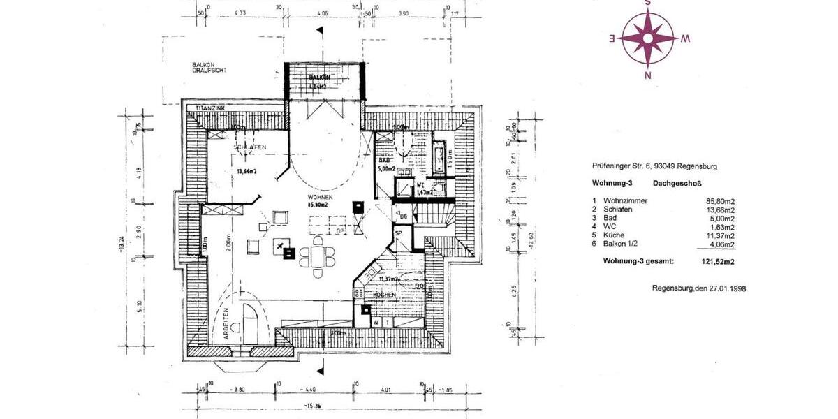 Außergewöhnliche Traumwohnung in Bestlage mit Südbalkon! 2 zimmer