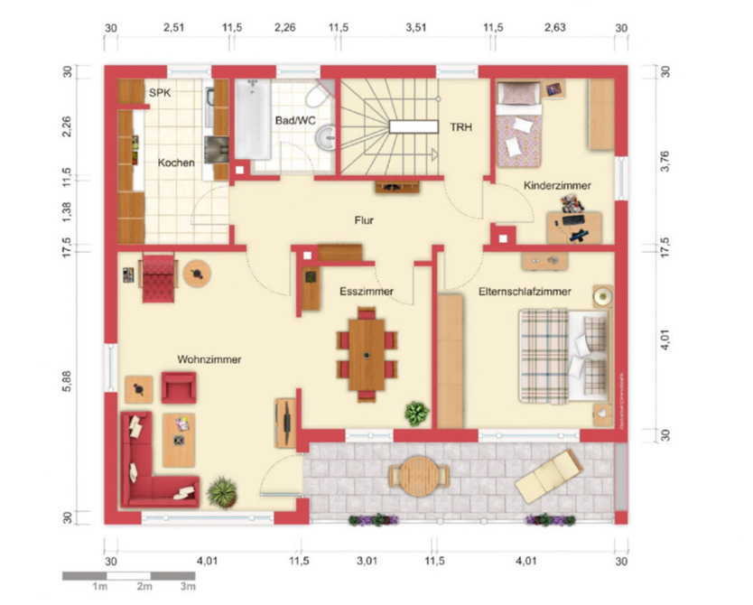 Wohnung mit Aussicht, Balkon, Einbauküche, Kellerabteil, Garage zimmer