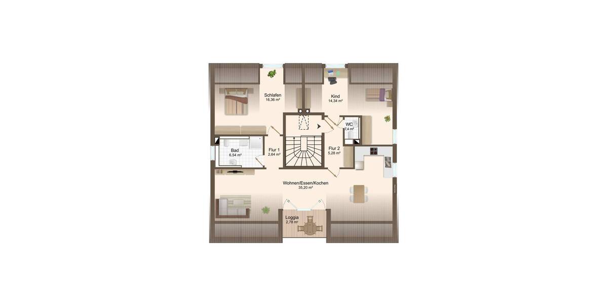 Etagenwohnung Regensburg Westenviertel - 3 Zimmer, 84 m&sup2;, 1.608&euro; | Angebot:26453046