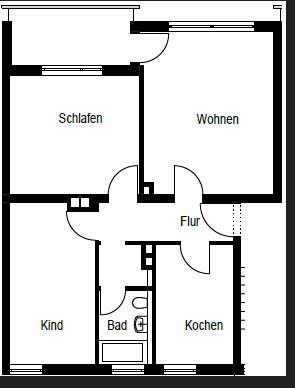 Tolle 3 - Zimmer Wohnung mit Balkon in modernisierter Wohnanlage! zimmer