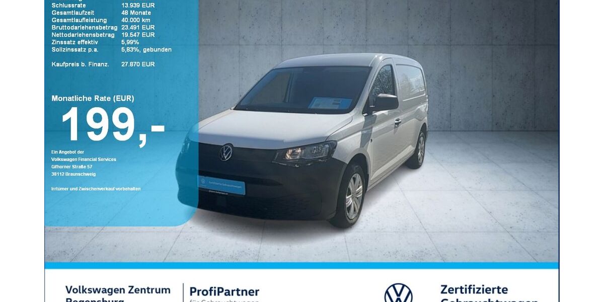 VW Caddy Maxi 1.666 km 27.870 € Regensburg 93053