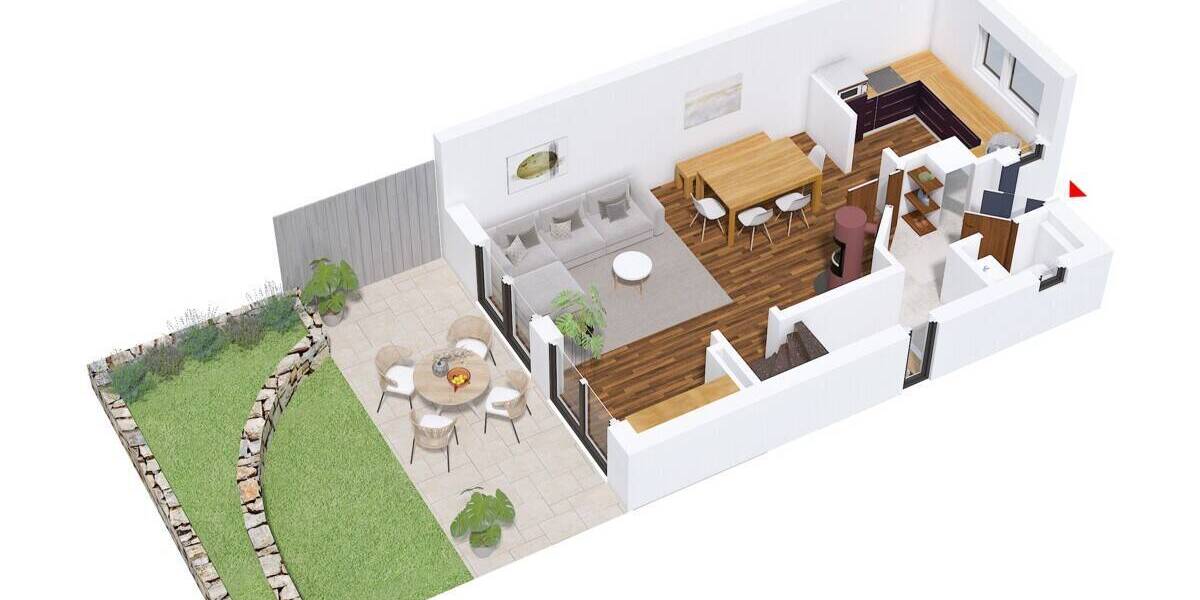 Reihenendhaus Regensburg Westenviertel - 4 Zimmer, 110 m&sup2;, 799.800&euro; | Angebot:26499512