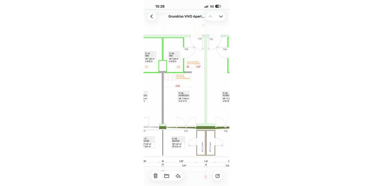 Etagenwohnung Regensburg Galgenberg - 1 Zimmer, 25 m&sup2;, 595&euro; | Angebot:26366319
