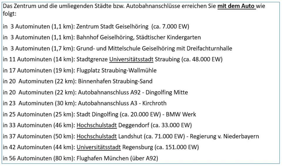 3 Zimmer-Wohnung in Geiselhöring, Küche & Balkon, zentr & ruhig 4 zimmer