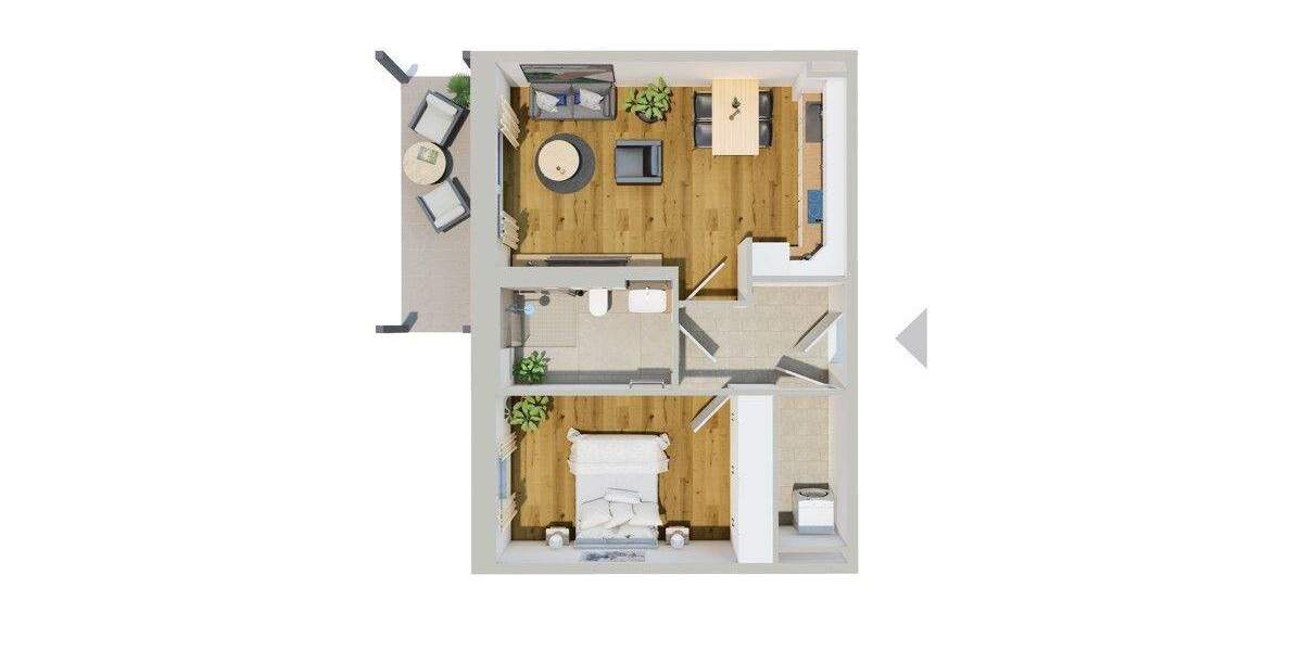 Etagenwohnung Abensberg - 2 Zimmer, 61 m&sup2;, 885&euro; | Angebot:25737152