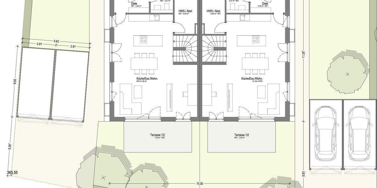Doppelhaushälfte Abensberg - 5 Zimmer, 139 m&sup2;, 599.000&euro; | Angebot:25739844