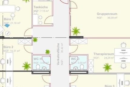 VB3560l Provisionsfreie, nach Mieterwunsch sanierte Büro- oder Praxisfläche Regensburg - Zentrum zimmer