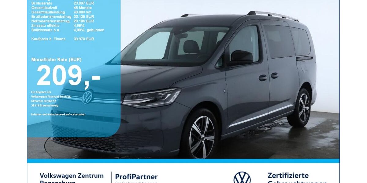 VW Caddy Maxi 12.200 km 39.970 &euro; Regensburg 93053