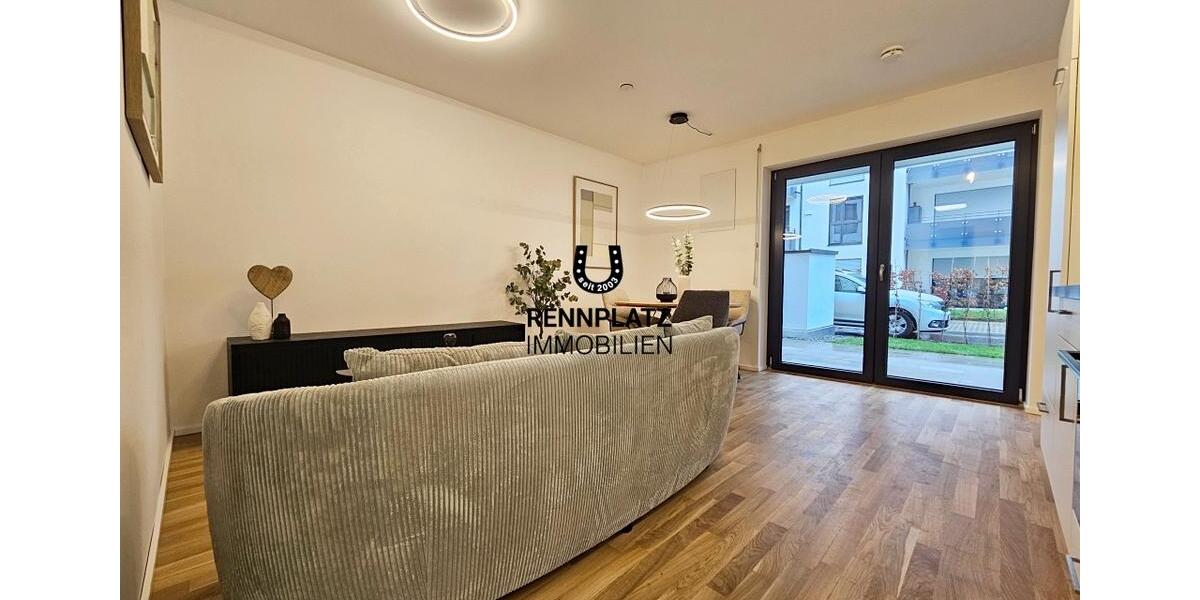 EG-03| Möblierte 2-Zimmer-Wohnung mit EBK und Süd-West-Terrasse im Palais Candis. Frei ab 01.02. 2 zimmer