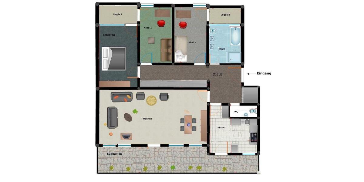 Terrassenwohnung Regensburg Konradsiedlung - 4 Zimmer, 125 m&sup2;, 600.000&euro; | Angebot:26522191