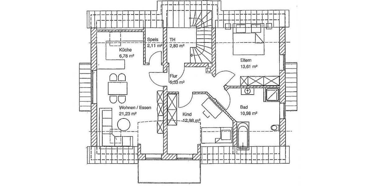 Dachgeschoßwohnung Regenstauf - 3 Zimmer, 72 m&sup2;, 750&euro; | Angebot:26365007