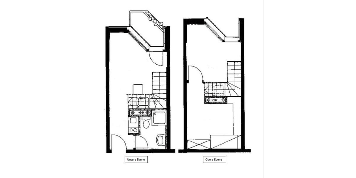 Helle, offene Maisonette-Wohnung mit Balkon im Kasernenviertel 2 zimmer