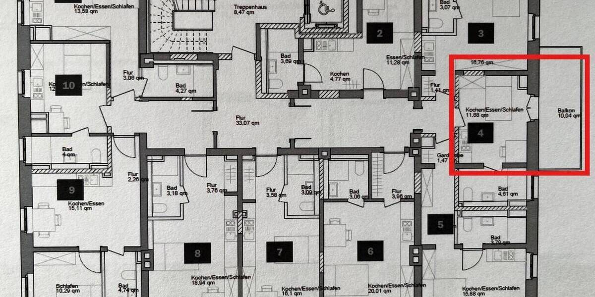 Etagenwohnung Regensburg Ostenviertel - 125.000&euro; | Angebot:26766575