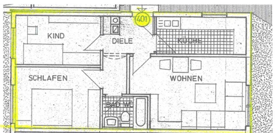 Uninahe 3-Zimmer-Wohnung zur Gründung einer WG ab 01.04.26 3 zimmer