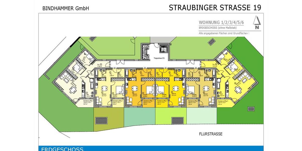 Erdgeschoßwohnung Geiselhöring - 3 Zimmer, 79 m&sup2;, 369.500&euro; | Angebot:26496801