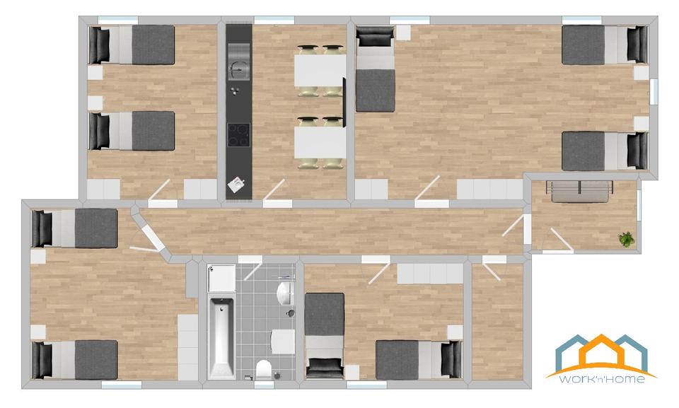Ferienimmobilie Regensburg Ganghofersiedlung - 20&euro; | Angebot:12920125