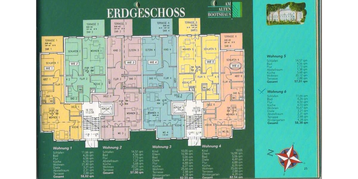 Erdgeschoßwohnung Regensburg Konradsiedlung - 2.5 Zimmer, 58 m&sup2;, 370.000&euro; | Angebot:27607188
