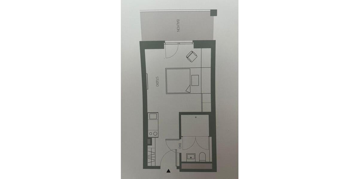 Erdgeschoßwohnung Regensburg Das Dörnberg - 1 Zimmer, 21 m&sup2;, 600&euro; | Angebot:26249762