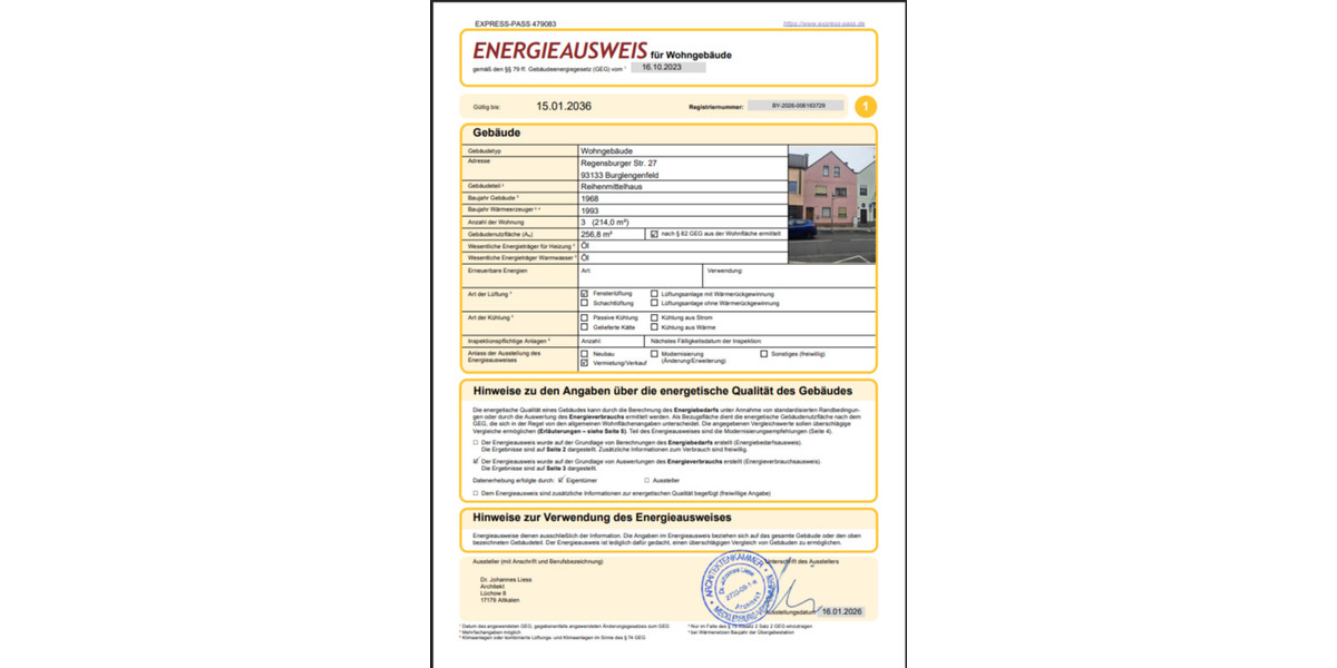 Reihenhaus Burglengenfeld - 9 Zimmer, 213 m&sup2;, 380.000&euro; | Angebot:24652306