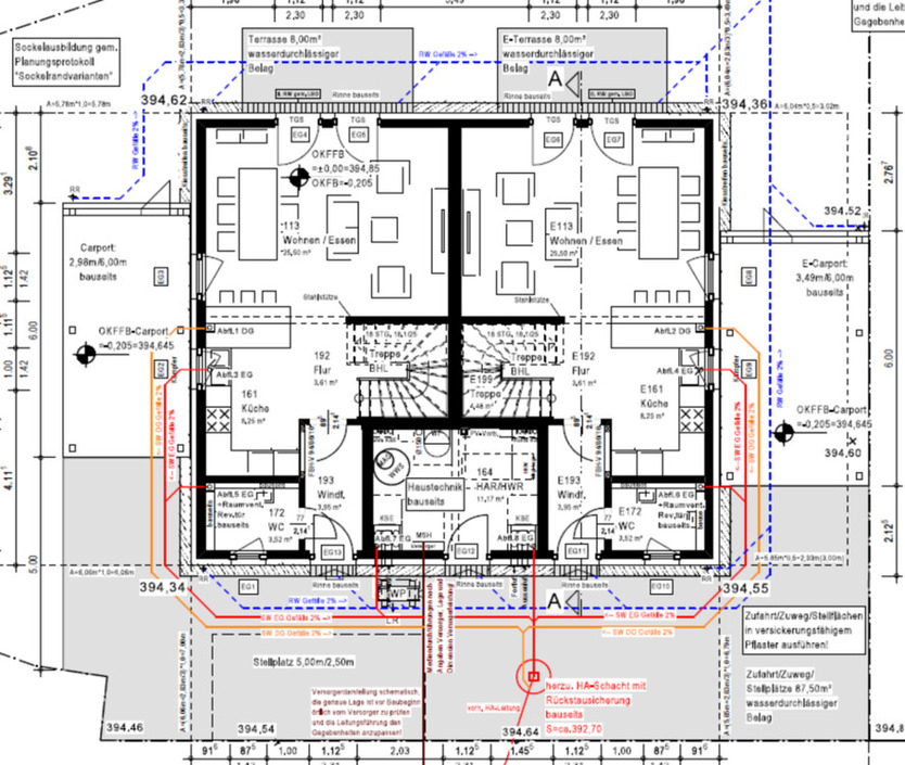 Neubau Zweifamilienhaus in QNG Premium mit PV-Anlage & Wärmepumpe