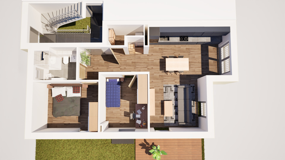 Erdgeschoßwohnung Regensburg Gallingkofen - 3 Zimmer, 74 m&sup2;, 1.300&euro; | Angebot:25370345