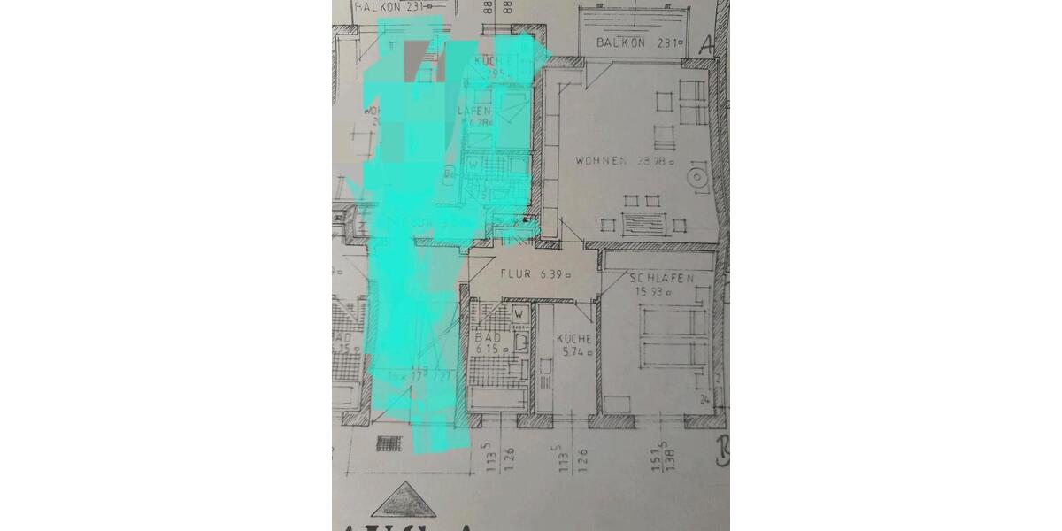 Etagenwohnung Obertraubling - 2 Zimmer, 64 m&sup2;, 900&euro; | Angebot:25402240