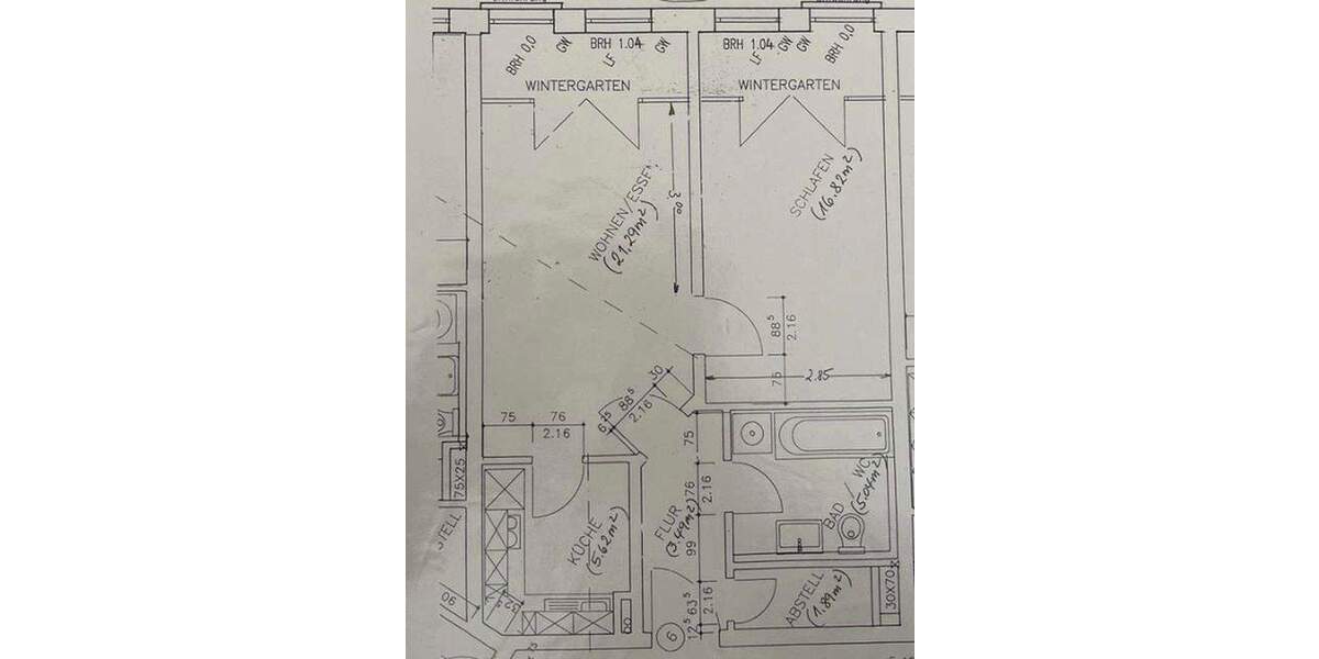 Schöne, modernisierte 2-Zimmer-Wohnung mit zwei Wintergärten - voll möbliert 2 zimmer
