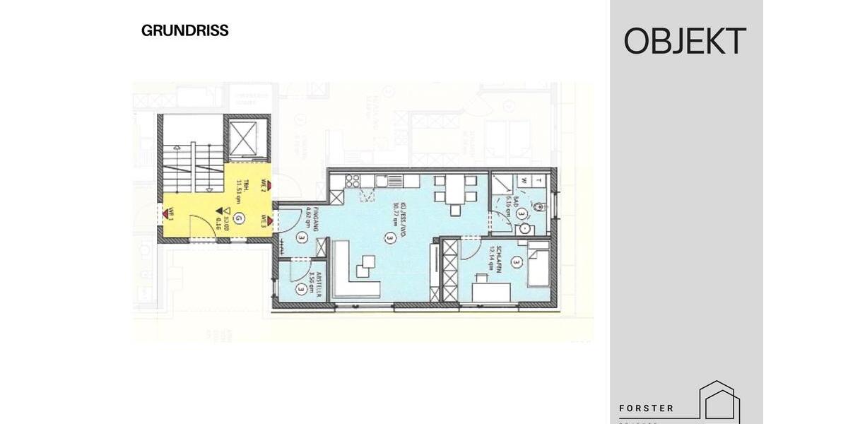 Erdgeschoßwohnung Kelheim - 2.5 Zimmer, 58 m&sup2;, 245.000&euro; | Angebot:25886357