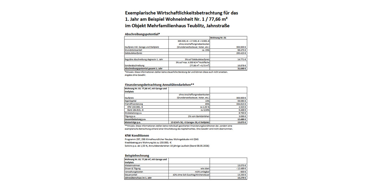 Etagenwohnung Teublitz - 3 Zimmer, 77 m&sup2;, 379.500&euro; | Angebot:26875179