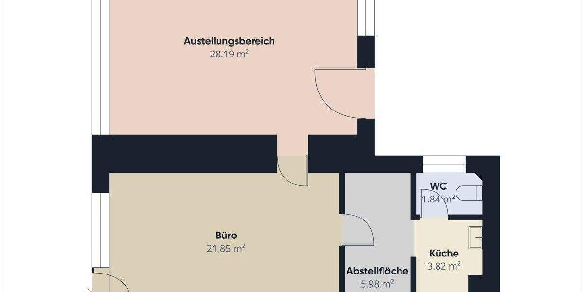 Gewerbeobjekt Regensburg Kasernenviertel - 2 Zimmer, 64 m&sup2;, 195.000&euro; | Angebot:25837612