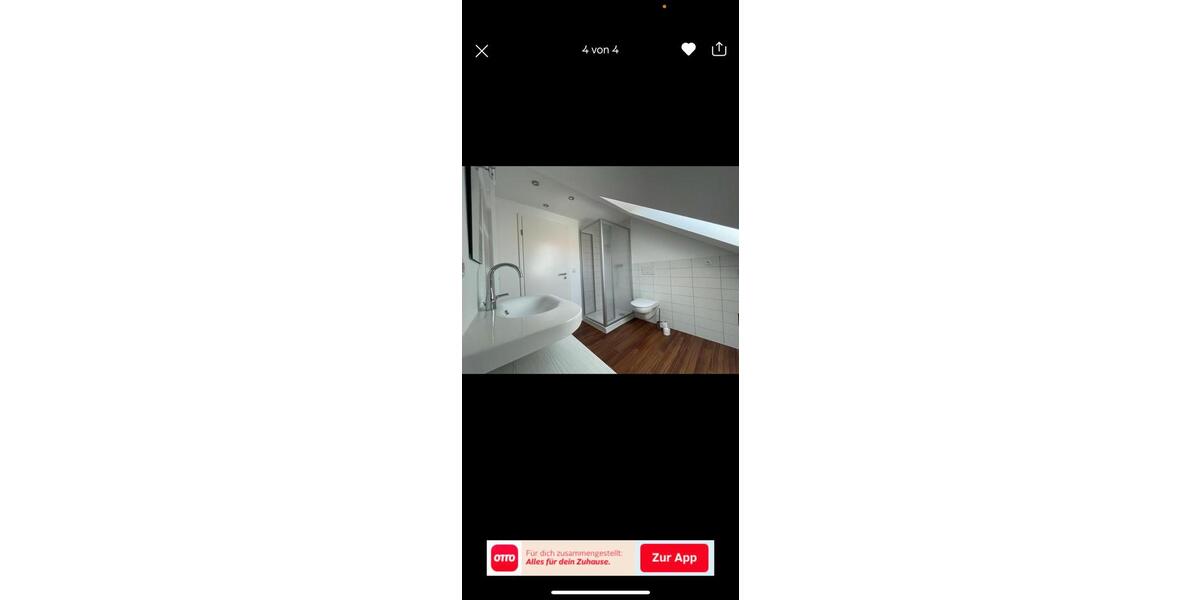 Dachgeschoßwohnung Regensburg Ganghofersiedlung - 2 Zimmer, 80 m&sup2;, 950&euro; | Angebot:26340122