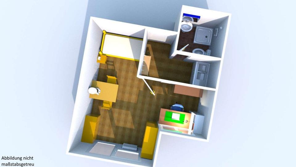 Erdgeschoßwohnung Regensburg Galgenberg - 1 Zimmer, 25 m&sup2;, 149.900&euro; | Angebot:26285876