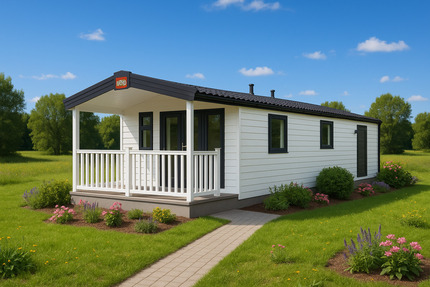 modernes Tinyhaus 50m², mit Terrasse, Fertighaus Mobilheim Tinyhouse ab sofort verfügbar 2 zimmer