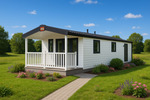 modernes Tinyhaus 50m², mit Terrasse, Fertighaus Mobilheim Tinyhouse ab sofort verfügbar 2 zimmer