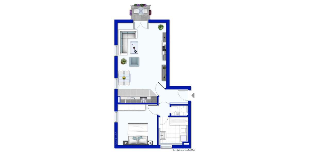 Etagenwohnung Falkenstein - 2 Zimmer, 61 m&sup2;, 129.000&euro; | Angebot:25865335