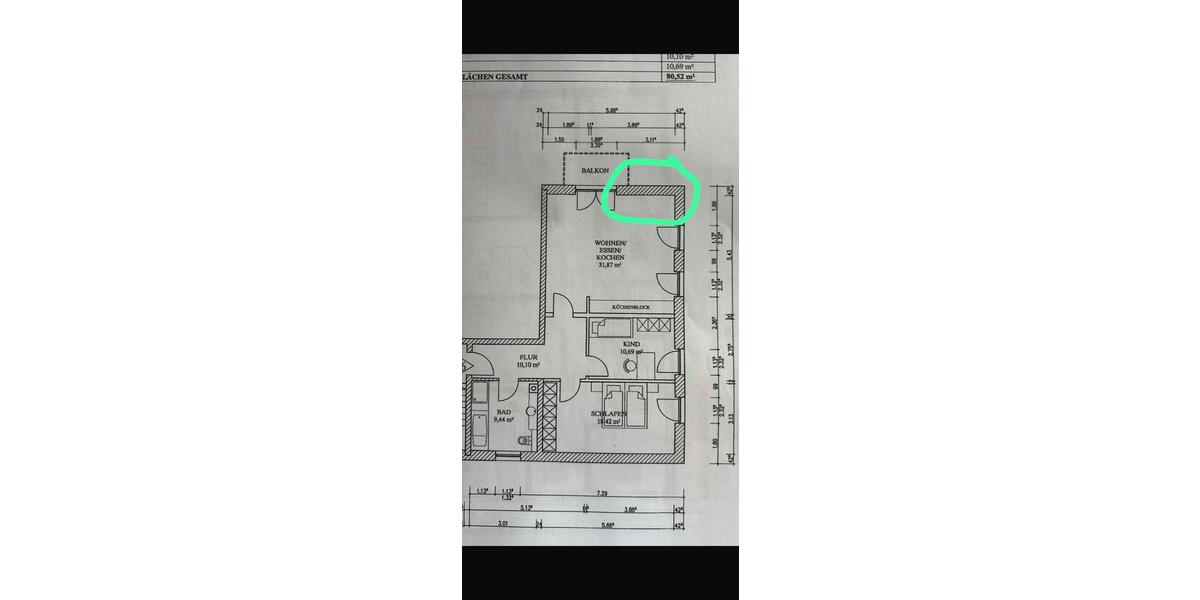 Etagenwohnung Regenstauf - 3 Zimmer, 80 m&sup2;, 1.050&euro; | Angebot:26705037